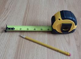 Photo of tape measure and pencil