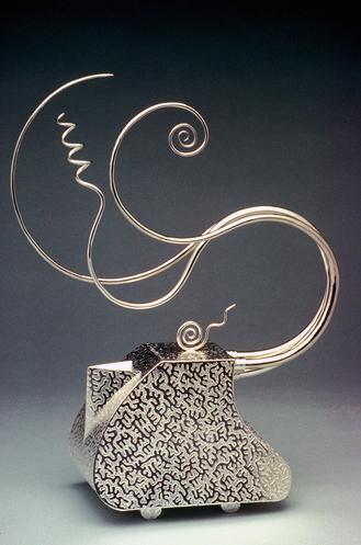 Sterling silver teapot by Kevin O'Dwyer