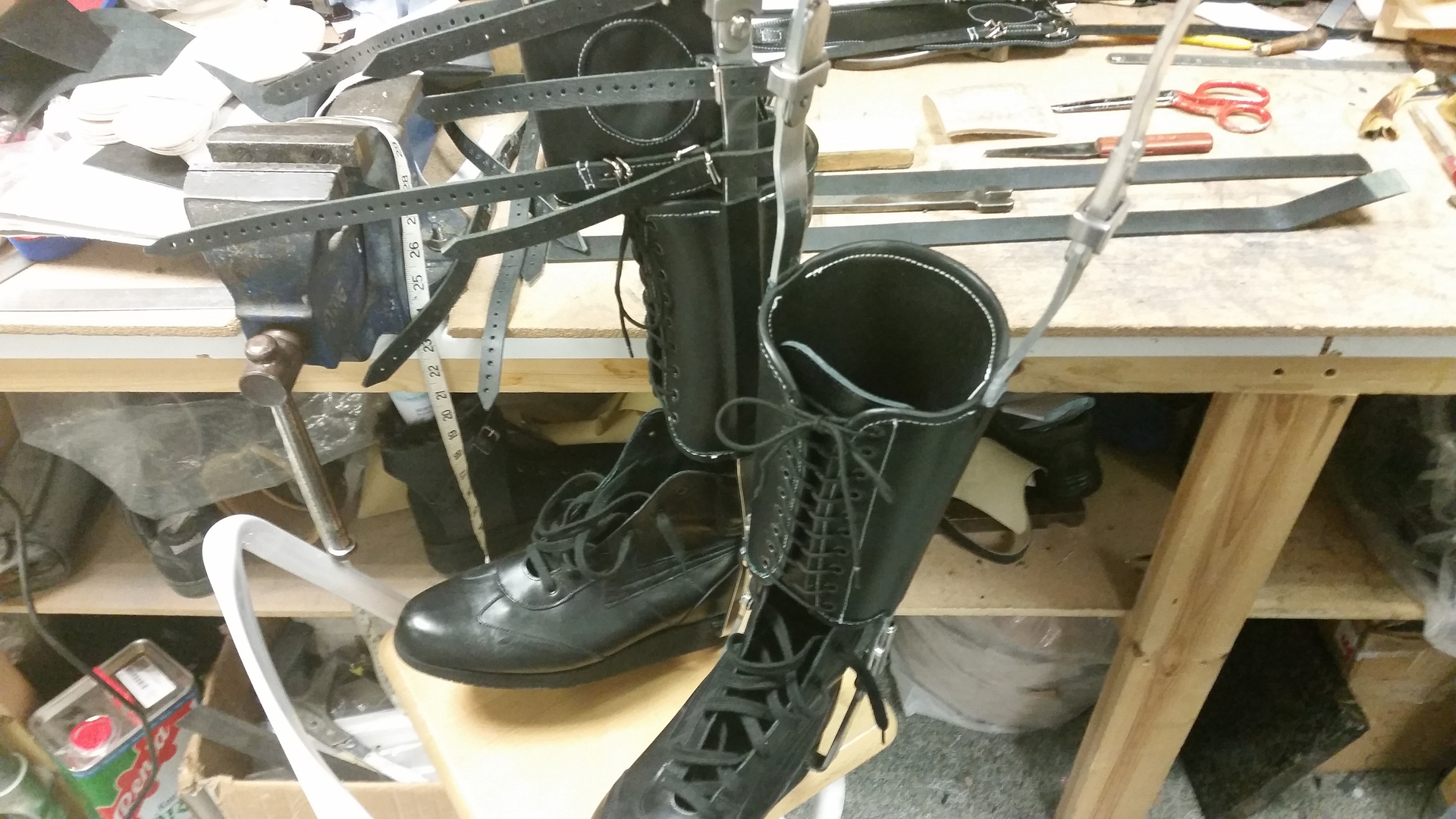 Lacing Firefighter Boots with a Boot Zipper 