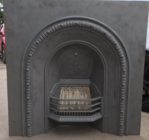 The same old fireplace after sandblasting