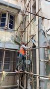Chajja repair works in Navi Mumbai