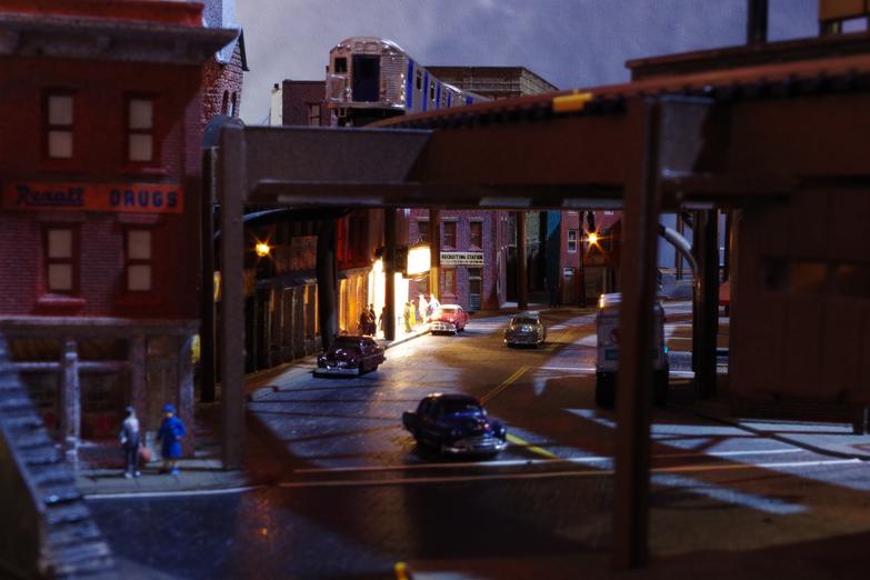 N Scale Urban Model Railroad, Queens New York City in N Scale