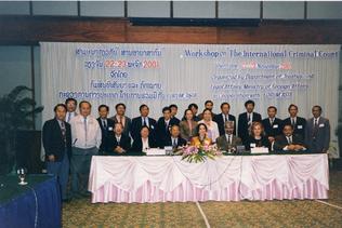 2001 Vientiane Laos ICC Workshop with Lyal S. Sunga and Ilaria Bottigliero