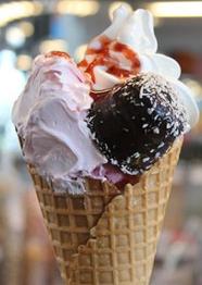 Danish ice cream cone