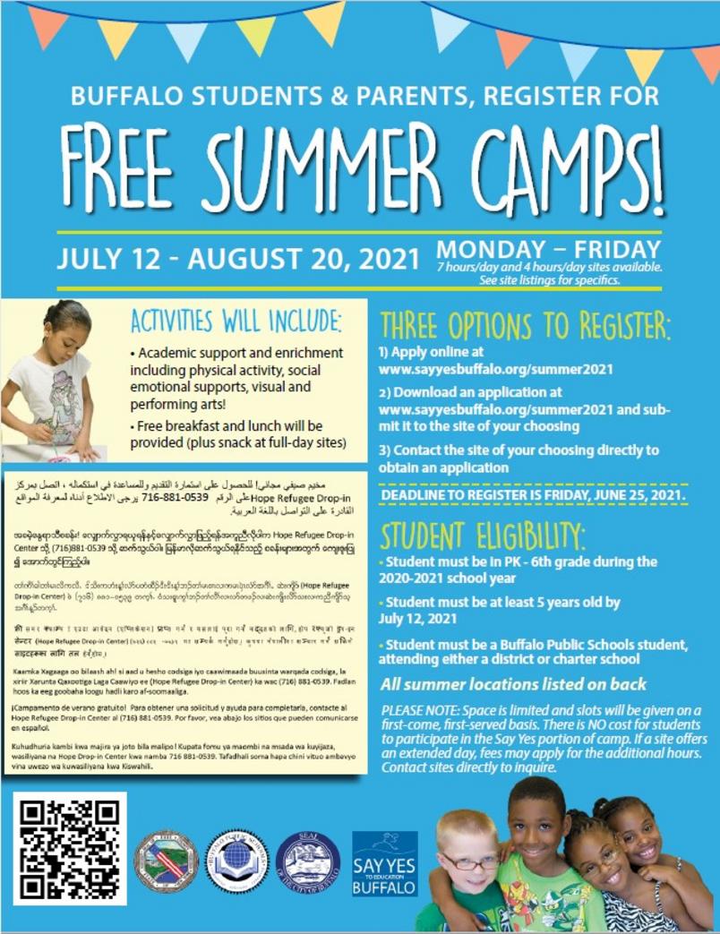 Free Summer Camps in Buffalo, NY First Shiloh Baptist Church