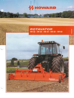 Howard Rotavator Models HR30-HR35-HR40-HR50-HR60 Brochure