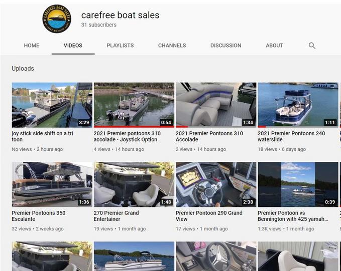Carefree Boat Sales YouTube