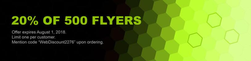 20 percent off flyers