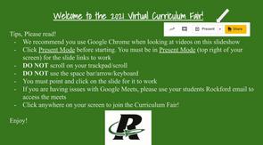 Rockford HS Virtual PPT curriculum fair