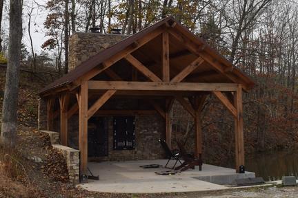 20x18 timber framed pavilion