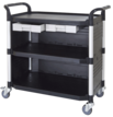 largest drawer utility carts, lab trolley manufacturer Taiwan, plastic utility carts factory, 2-tier utility carts, 2-tier service cart