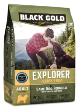 Black gold dog food puppy best sale