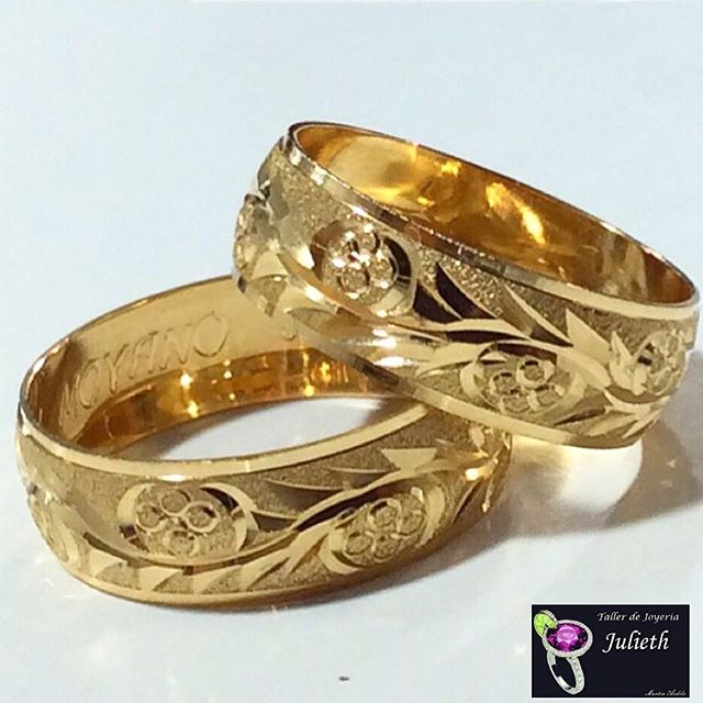 Argollas De Matrimonio oro 18 kilates plata cucuta joyeria