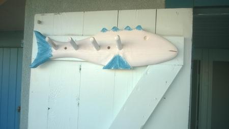 How to make a beach decor fish shaped towel rack. www.DIYeasycrafts.com