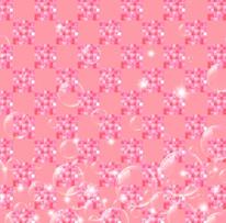 Pink and silver shimmering circle ball.