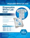 MedPride Disposable White Lab Coat