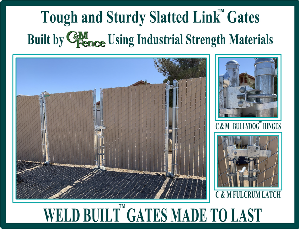 Bull Dog Hinges, Cyclone Fence, Chain Link Gates, C & M Fence