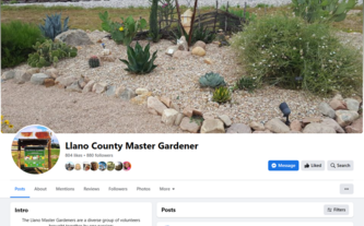 Llano County Master Gardener FaceBook Page