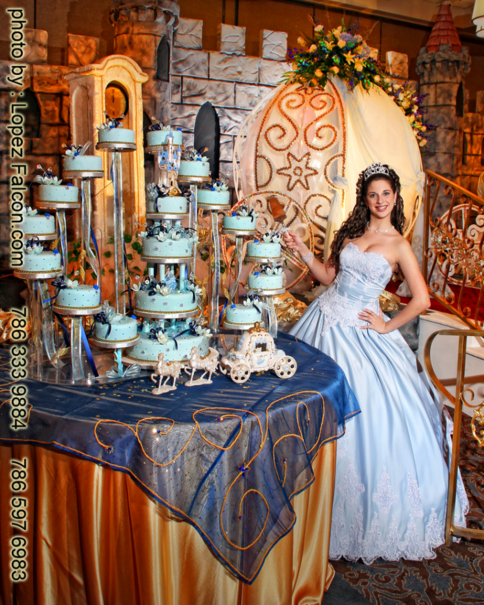 quinceanera party miami cinderella cake photography theme video dresses