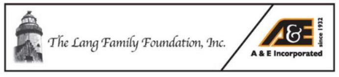 The Lang Family Foundation website