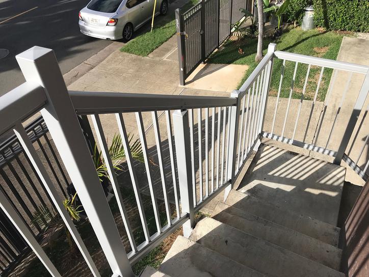 aluminum stair railing