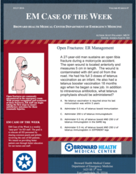 0716 -2 Open Fractures (written by Scott Polansky, MSIV)