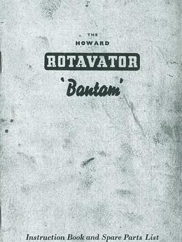 Howard Rotavator Bantam Instruction Book