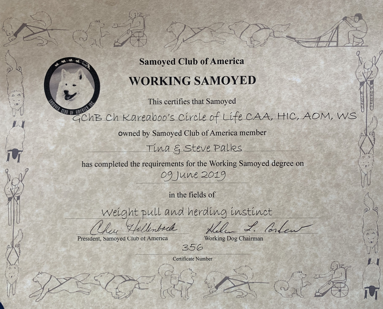 Samoyed club of america 2024 2019