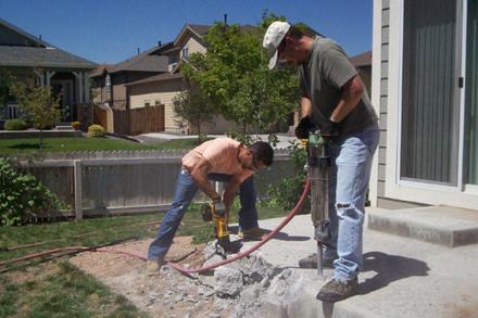 Concrete Patio Removal Patio Concrete Breaking Service Hauling