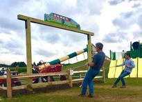 Picture of Children digging in Hank's Tractor Dig Table