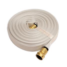 Wildland Fire Hose, Single Jacket, 3/4in.x50 ft., WHITE, 250psi, Garden Thread