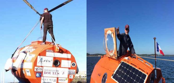 A 71-Year-Old French Man is trying to cross the Atlantic Ocean in a barrel