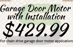 garage door motor with installation special in Las Vegas