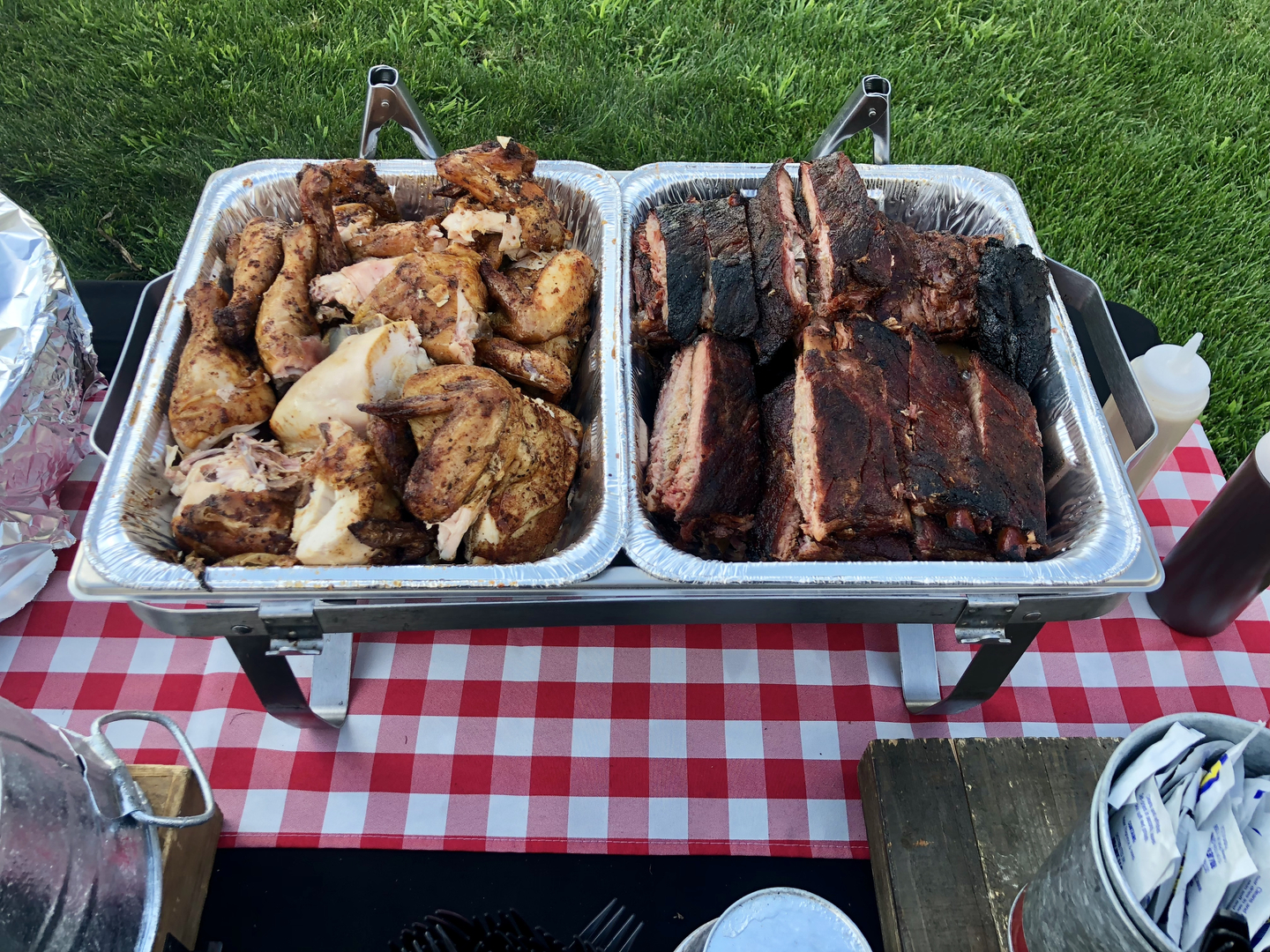 Catered bbq outlet near me