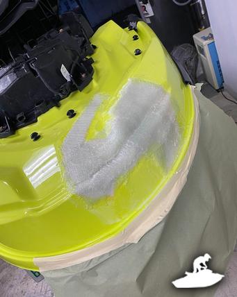 waverunner fiberglass damage repair and paint
