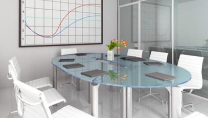 Photo of custom glass table top
