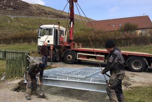 WHD Plant Ltd Cattle Grid Installation Shetland