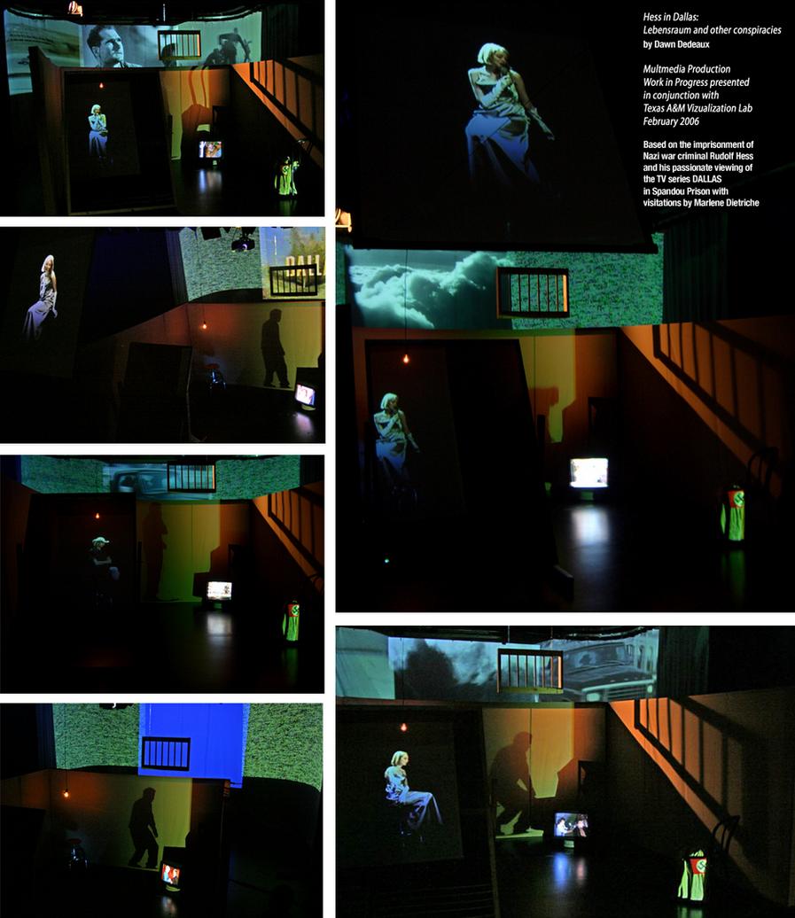 Dawn DeDeaux Media Studies HESS IN DALLAS INSTALLATION Viz Lab Resident Texas AM School of Architecture Virtual Space