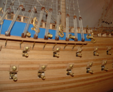 Model boat kit built by Scale Model Builders