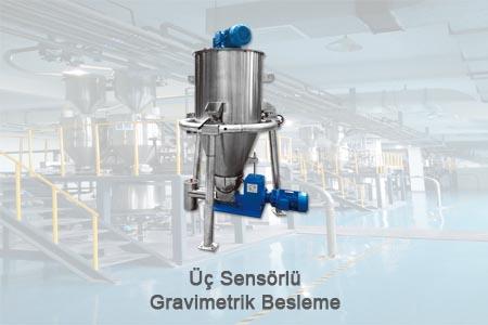 Üç Sensörlü Gravimetrik Besleme