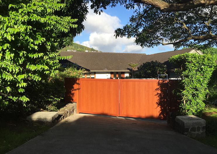 ISLAND RAILING & GATES LLC Gates Hawaii, Knotwood Gates