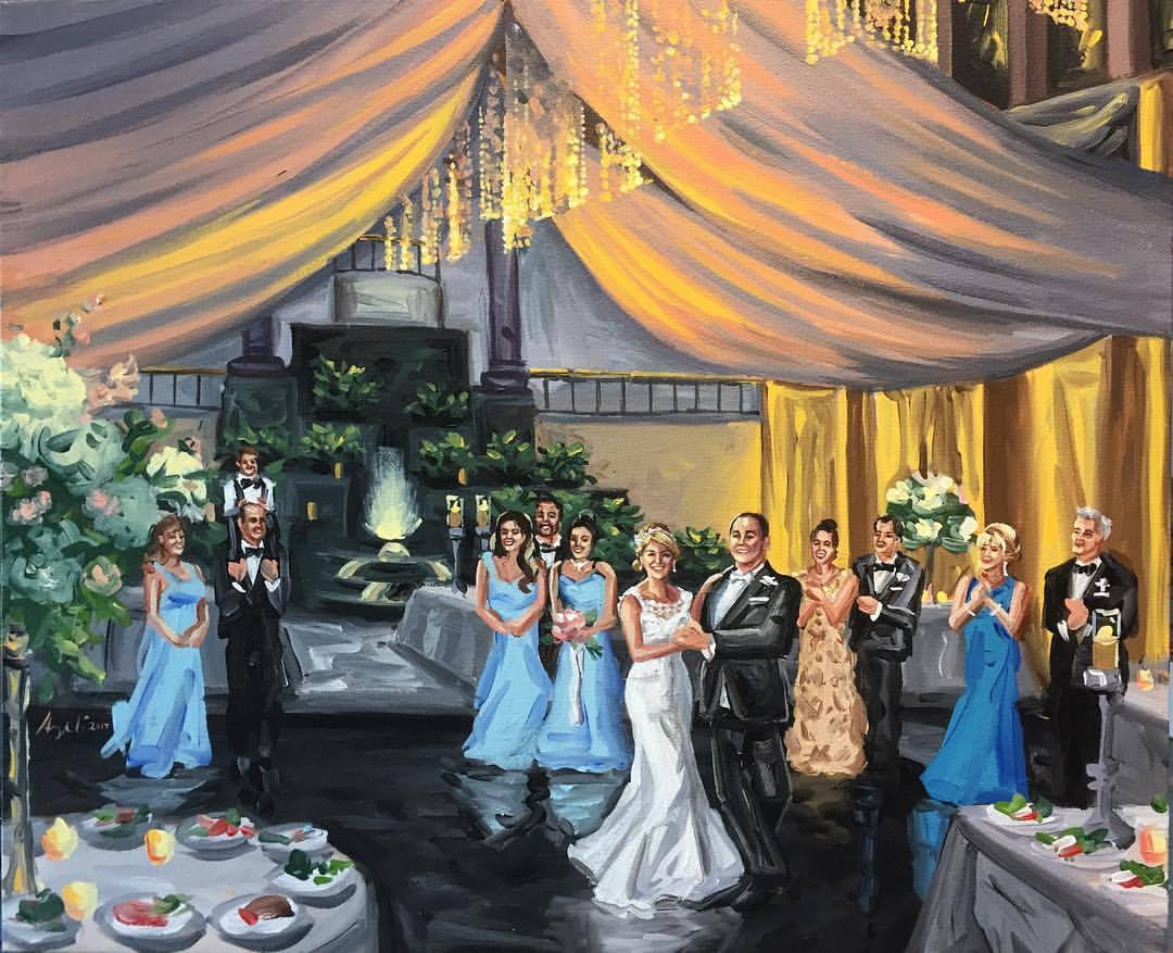 Wedding Reception Live Paintings