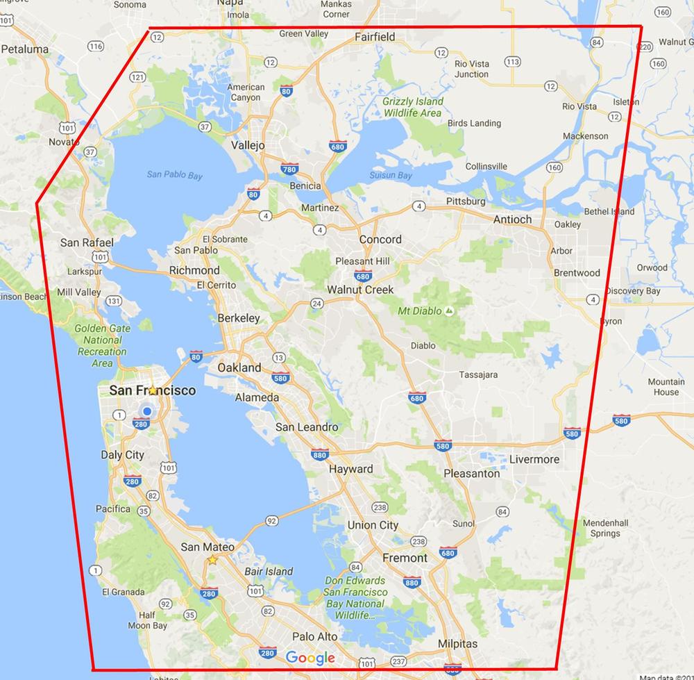 Map - San Francisco Bay Area