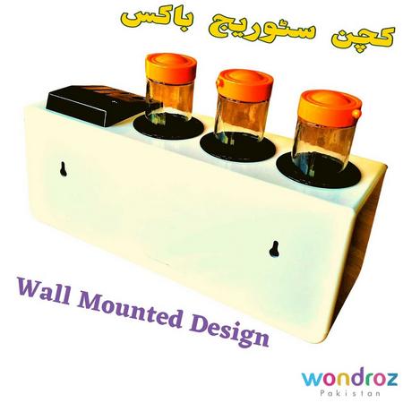 Kitchen Storage Rack Combination Stand in Pakistan to Place Spice Boxes Knives Seasoning Masala Bottles in Lahore