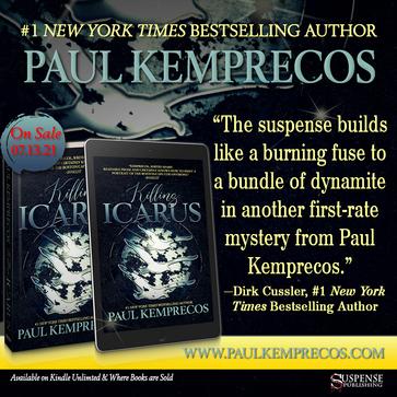 Book cover of Paul Kemprecos new book called Killing Icarus