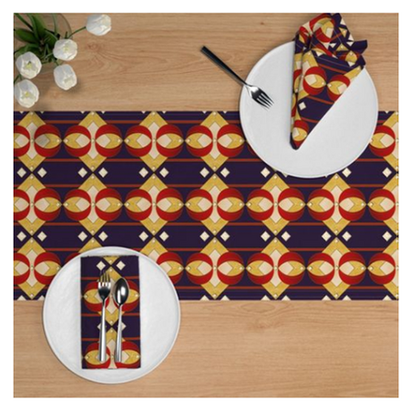 Queen's Cottage Place Setting b y Karen's Fabric Designs