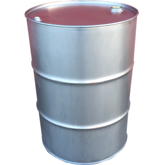 Reconditioned steel 205 litre 45 gallon open top drum with lid & clip 