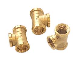 Pack of 3 Brass Tee Pipe Fitting G1/2 Female Thread T Shaped Connector Coupler