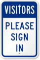 Visitor Sign In