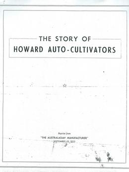 The Story of Howard Auto-Cultivators